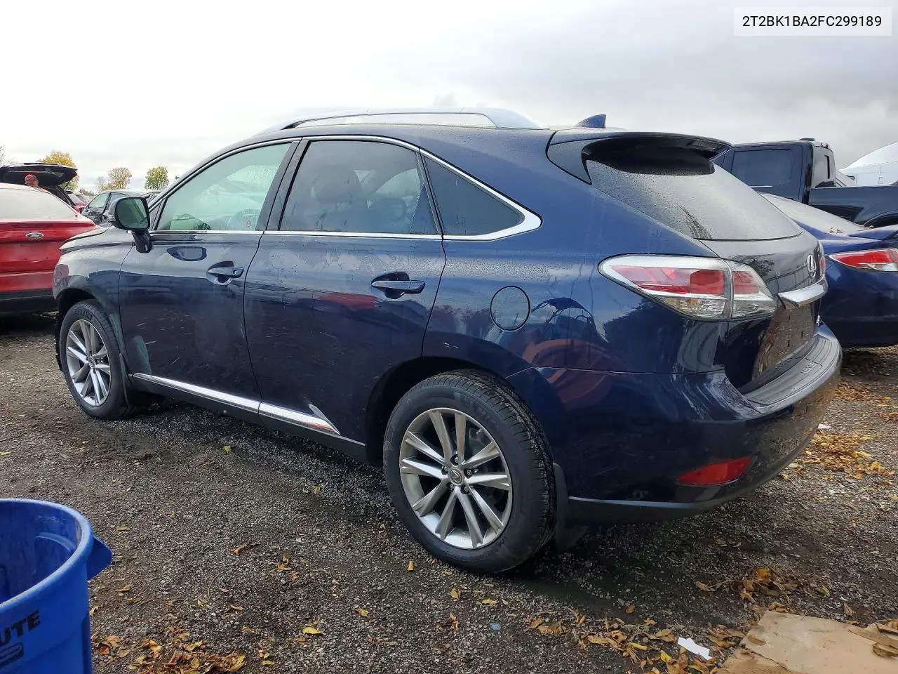 2015 LEXUS RX VIN 2T2BK1BA2FC299189 — фото 2