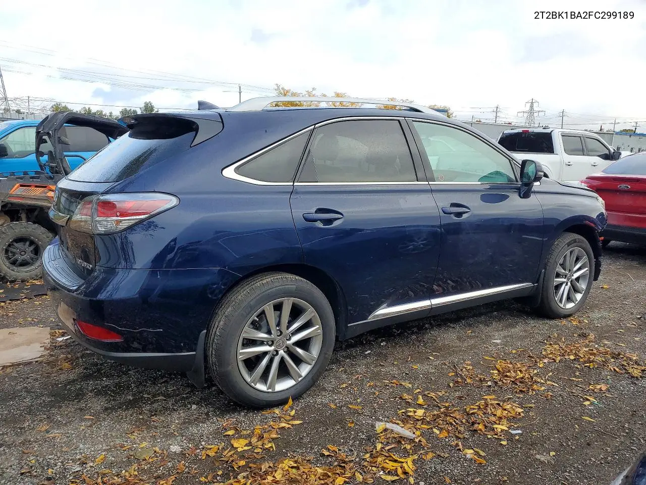 2015 LEXUS RX VIN 2T2BK1BA2FC299189 — фото 3