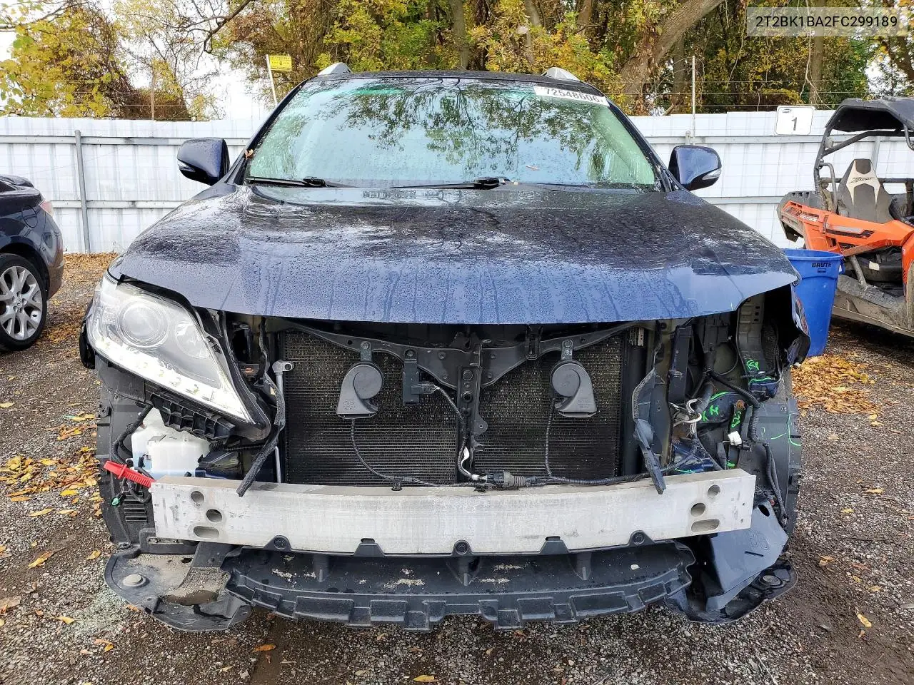 2015 LEXUS RX VIN 2T2BK1BA2FC299189 — фото 5