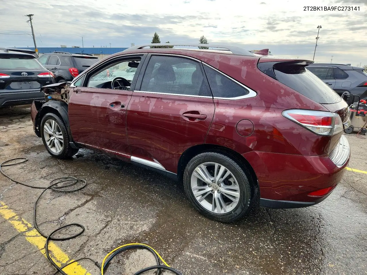 2015 LEXUS RX VIN 2T2BK1BA9FC273141 — фото 2