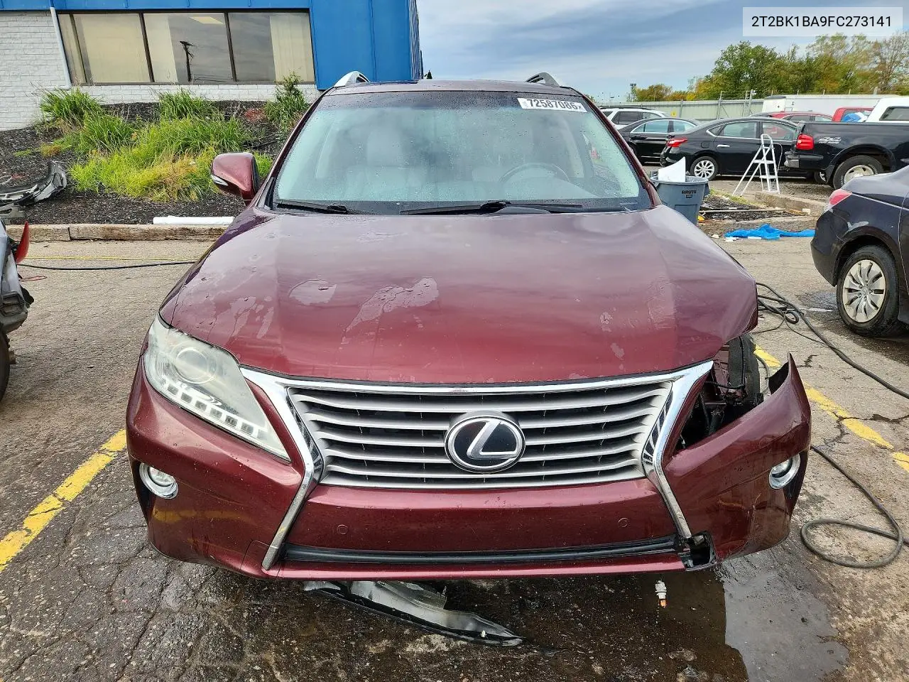 2015 LEXUS RX VIN 2T2BK1BA9FC273141 — фото 5