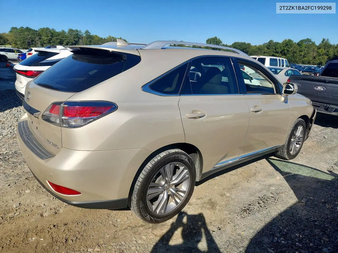 2015 LEXUS RX VIN 2T2ZK1BA2FC199298 — фото 3