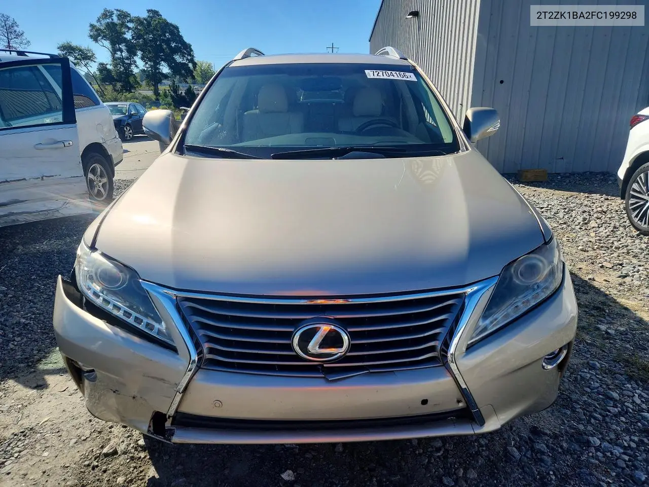 2015 LEXUS RX VIN 2T2ZK1BA2FC199298 — фото 5