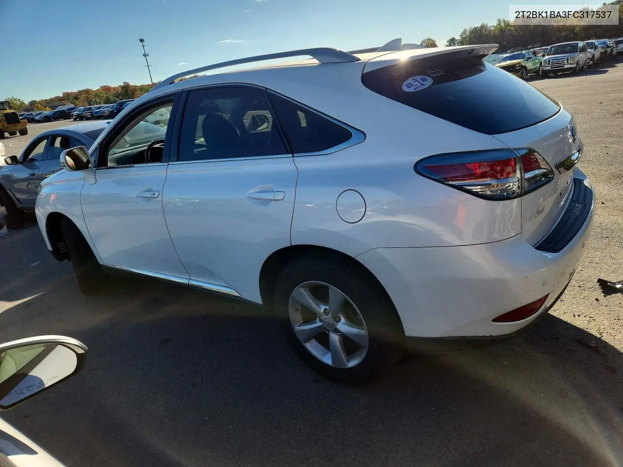 2015 LEXUS RX VIN 2T2BK1BA3FC317537 — фото 2
