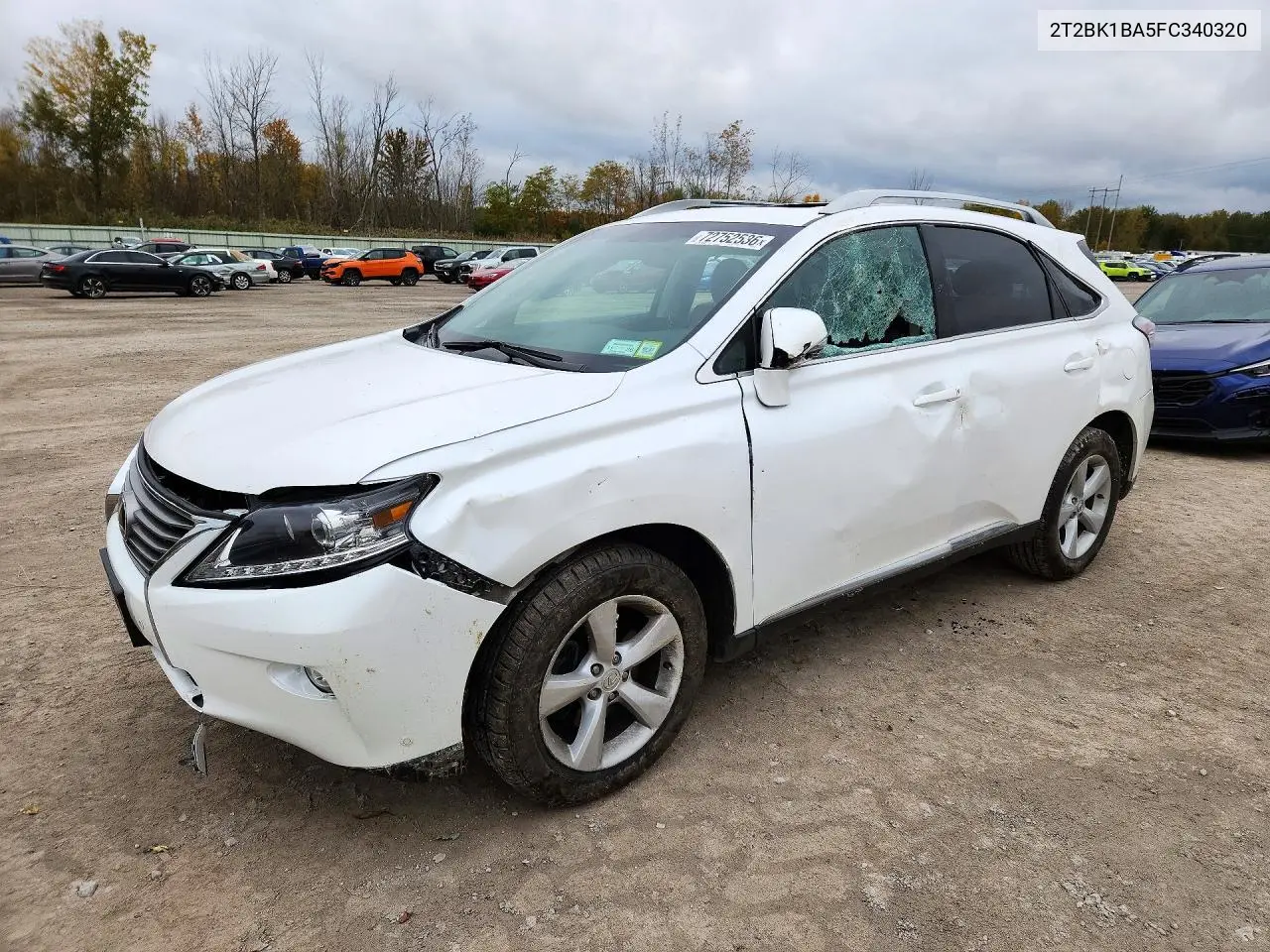 LEXUS RX 2015, VIN 2T2BK1BA5FC340320