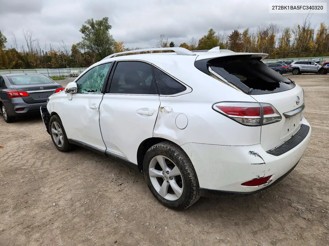 2015 LEXUS RX VIN 2T2BK1BA5FC340320 — фото 2