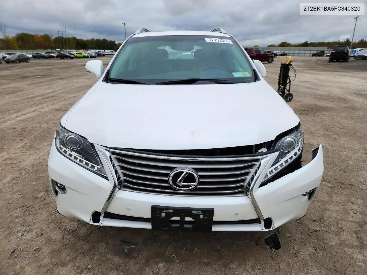 2015 LEXUS RX VIN 2T2BK1BA5FC340320 — фото 5