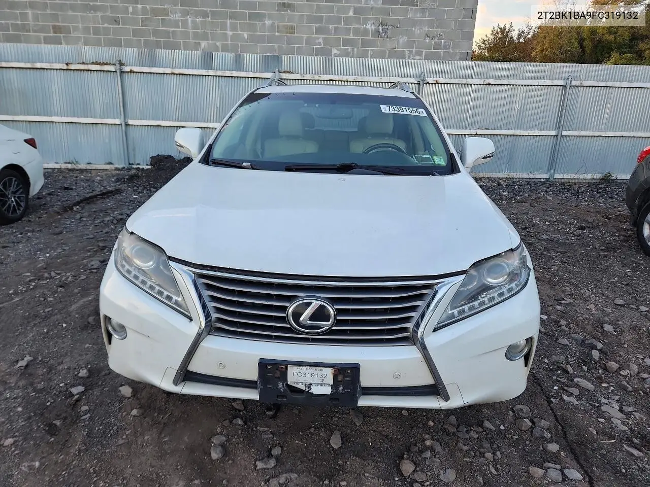2015 LEXUS RX VIN 2T2BK1BA9FC319132 — фото 5