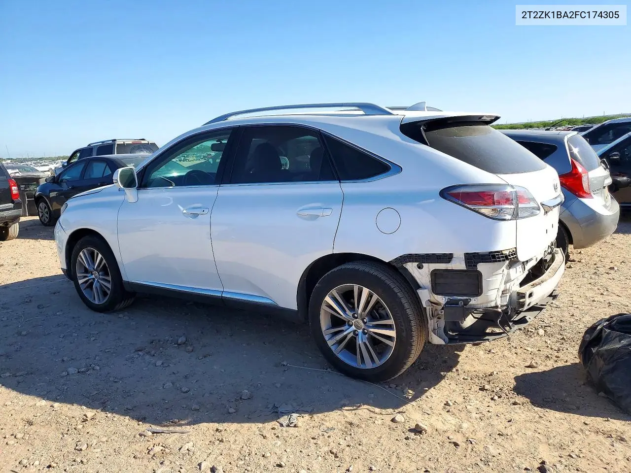 2015 LEXUS RX VIN 2T2ZK1BA2FC174305 — фото 2