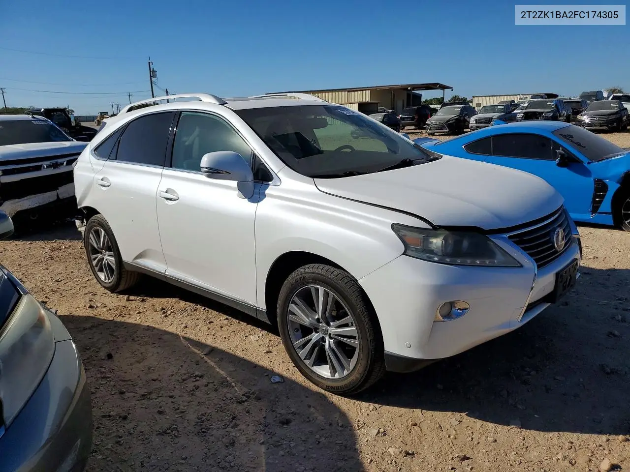 2015 LEXUS RX VIN 2T2ZK1BA2FC174305 — фото 4