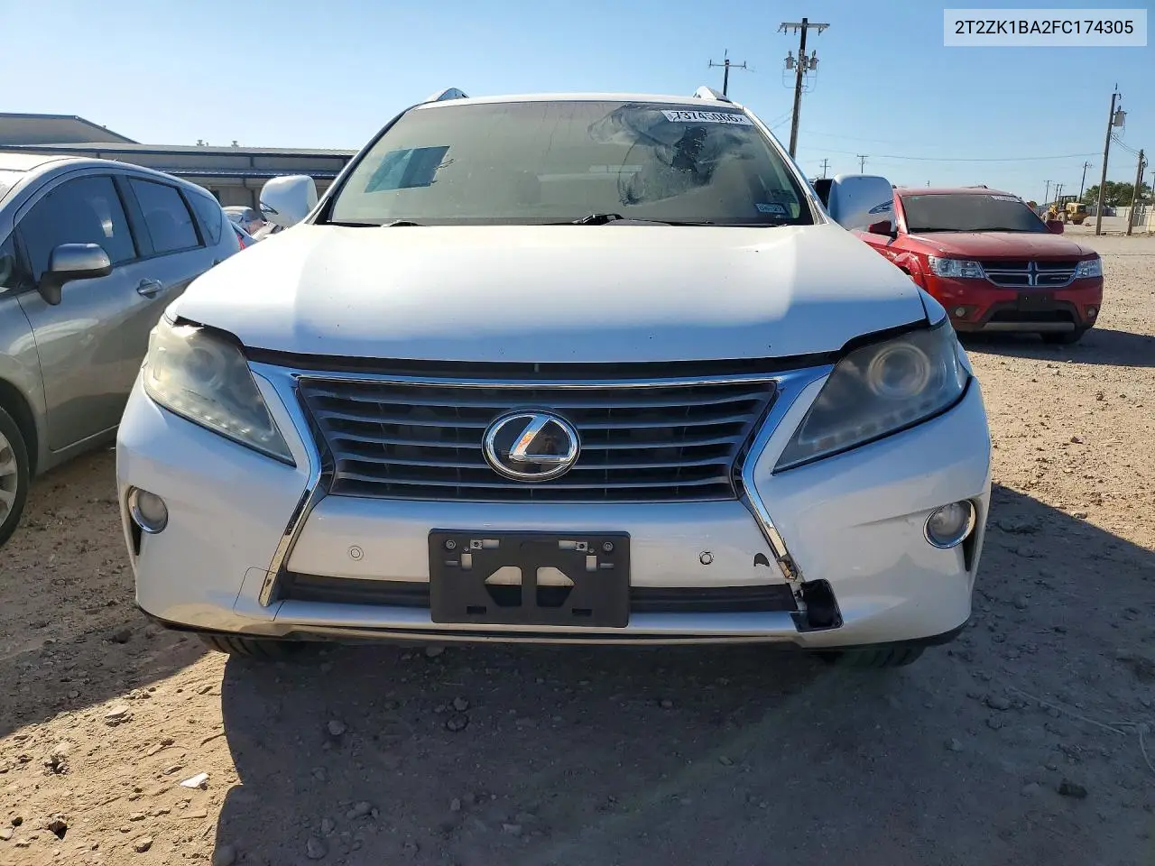2015 LEXUS RX VIN 2T2ZK1BA2FC174305 — фото 5