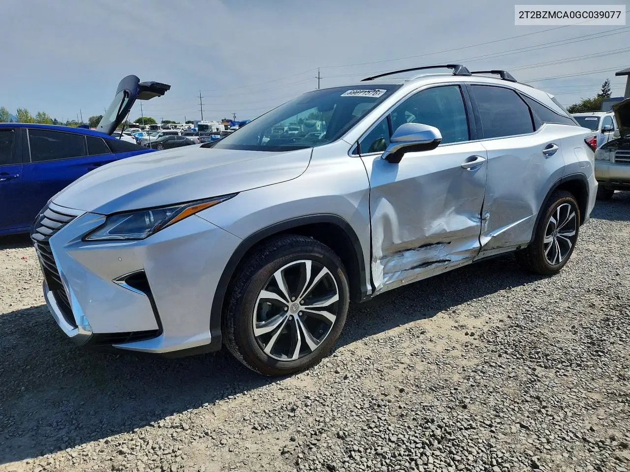 LEXUS RX 2016, VIN 2T2BZMCA0GC039077