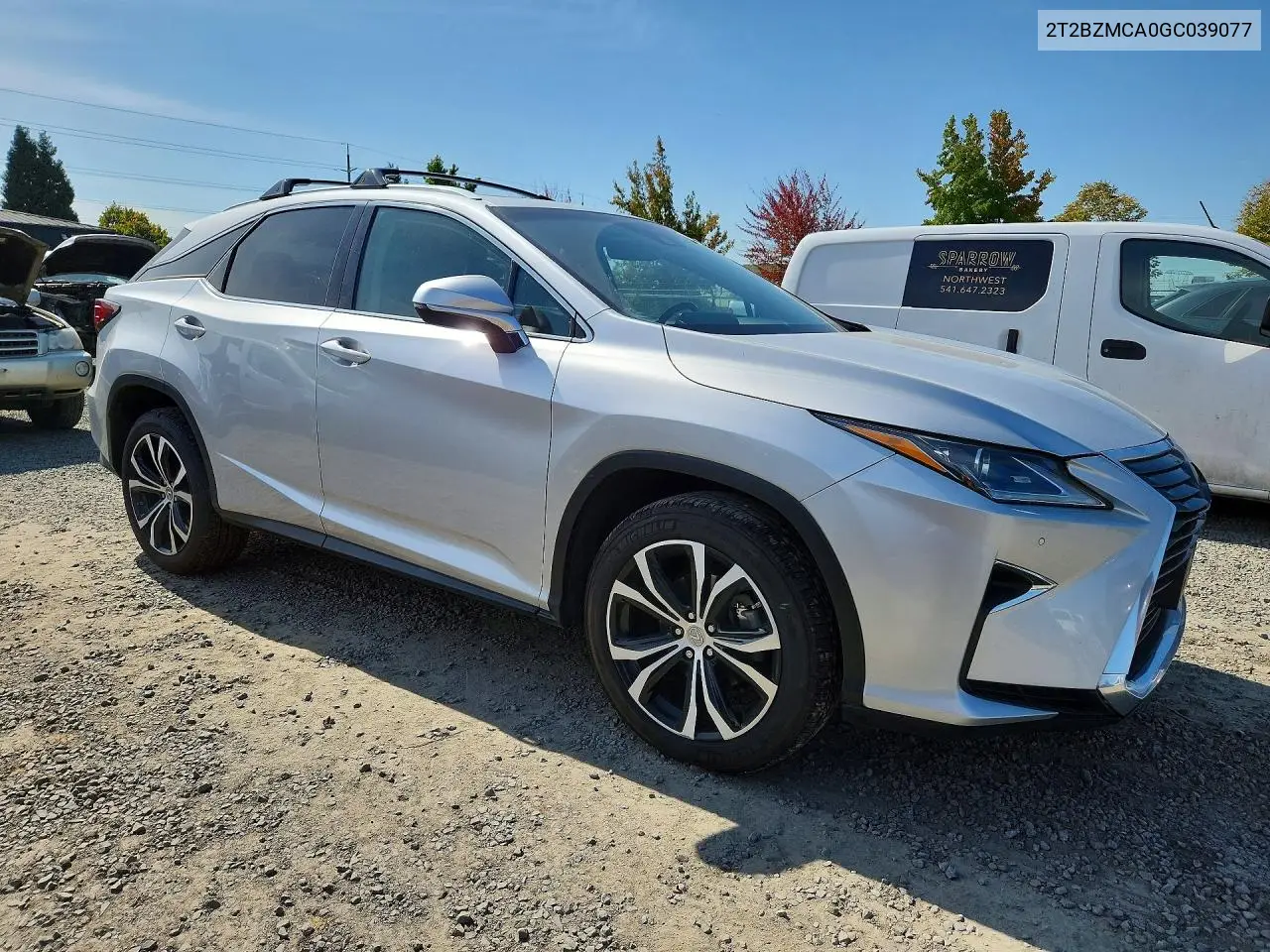 2016 LEXUS RX VIN 2T2BZMCA0GC039077 — фото 4