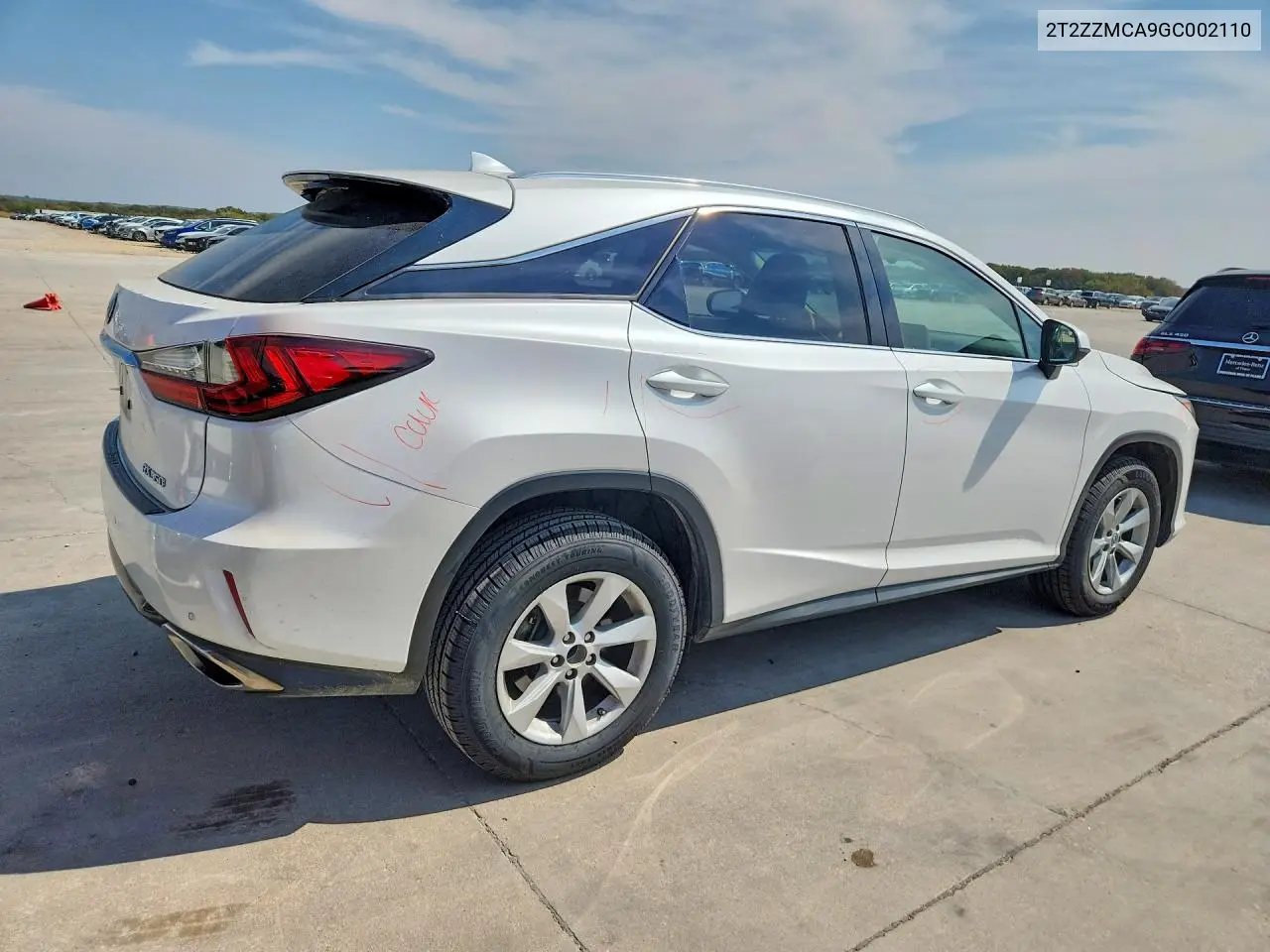 LEXUS RX 2016, VIN 2T2ZZMCA9GC002110