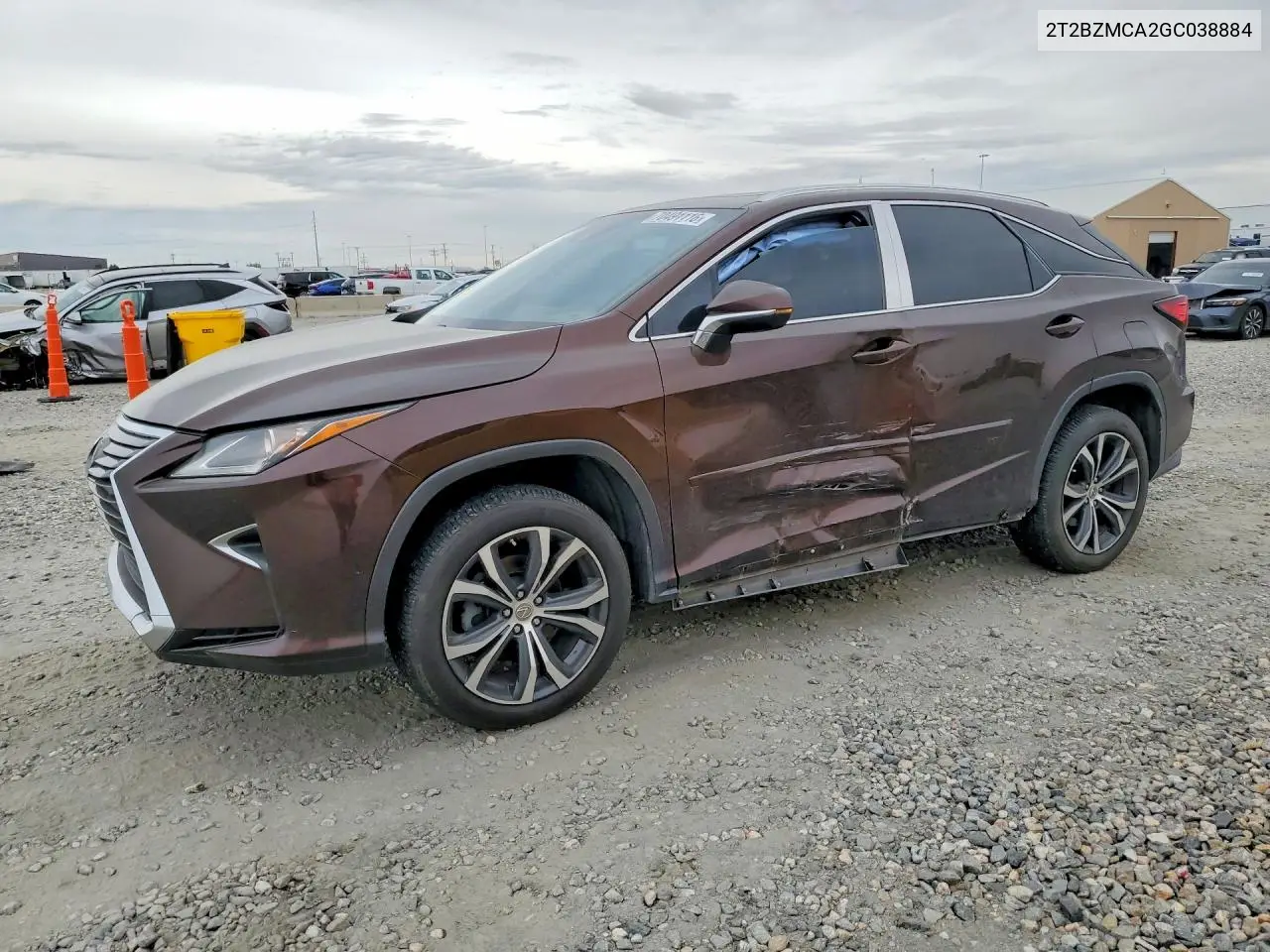 LEXUS RX 2016, VIN 2T2BZMCA2GC038884