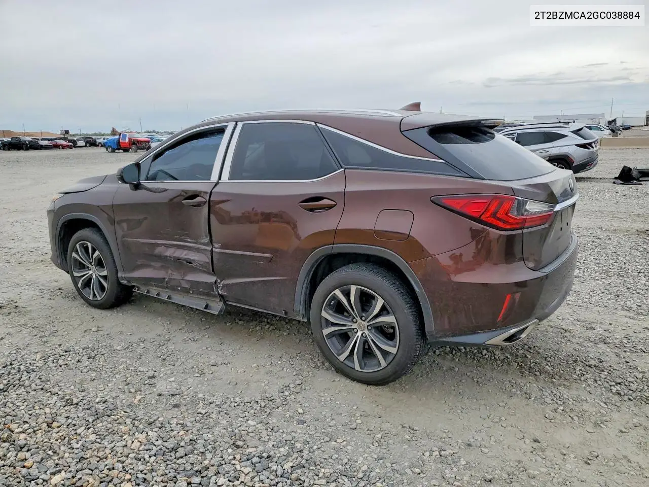 2016 LEXUS RX VIN 2T2BZMCA2GC038884 — фото 2