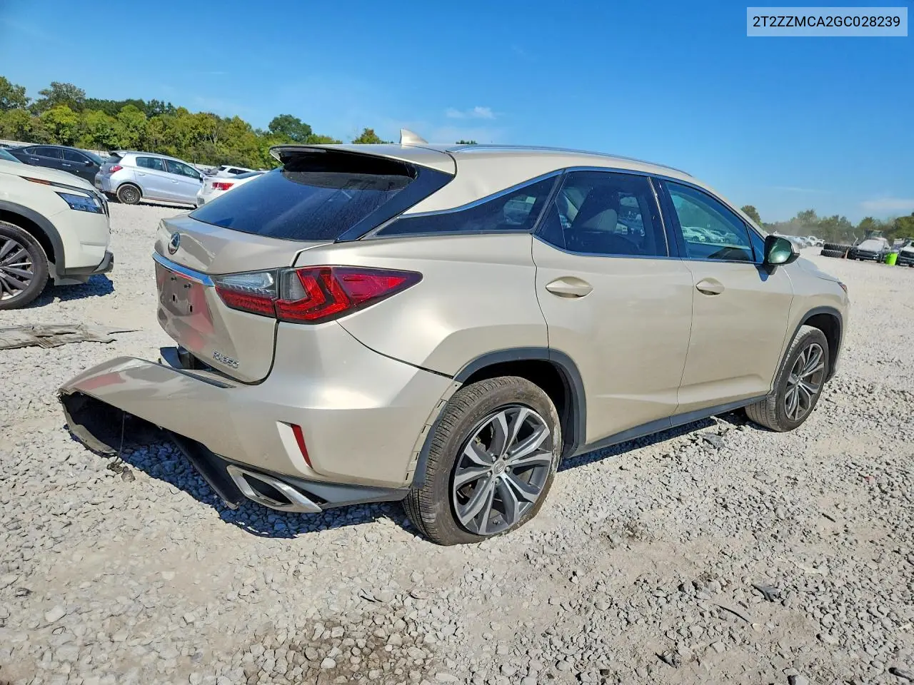 2016 LEXUS RX VIN 2T2ZZMCA2GC028239 — фото 3