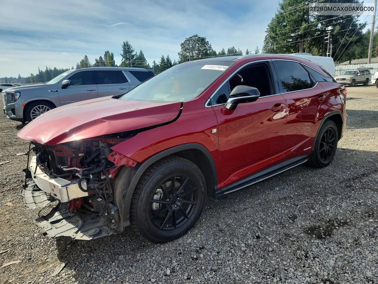 LEXUS RX 2016, VIN 2T2BGMCAXGC004794