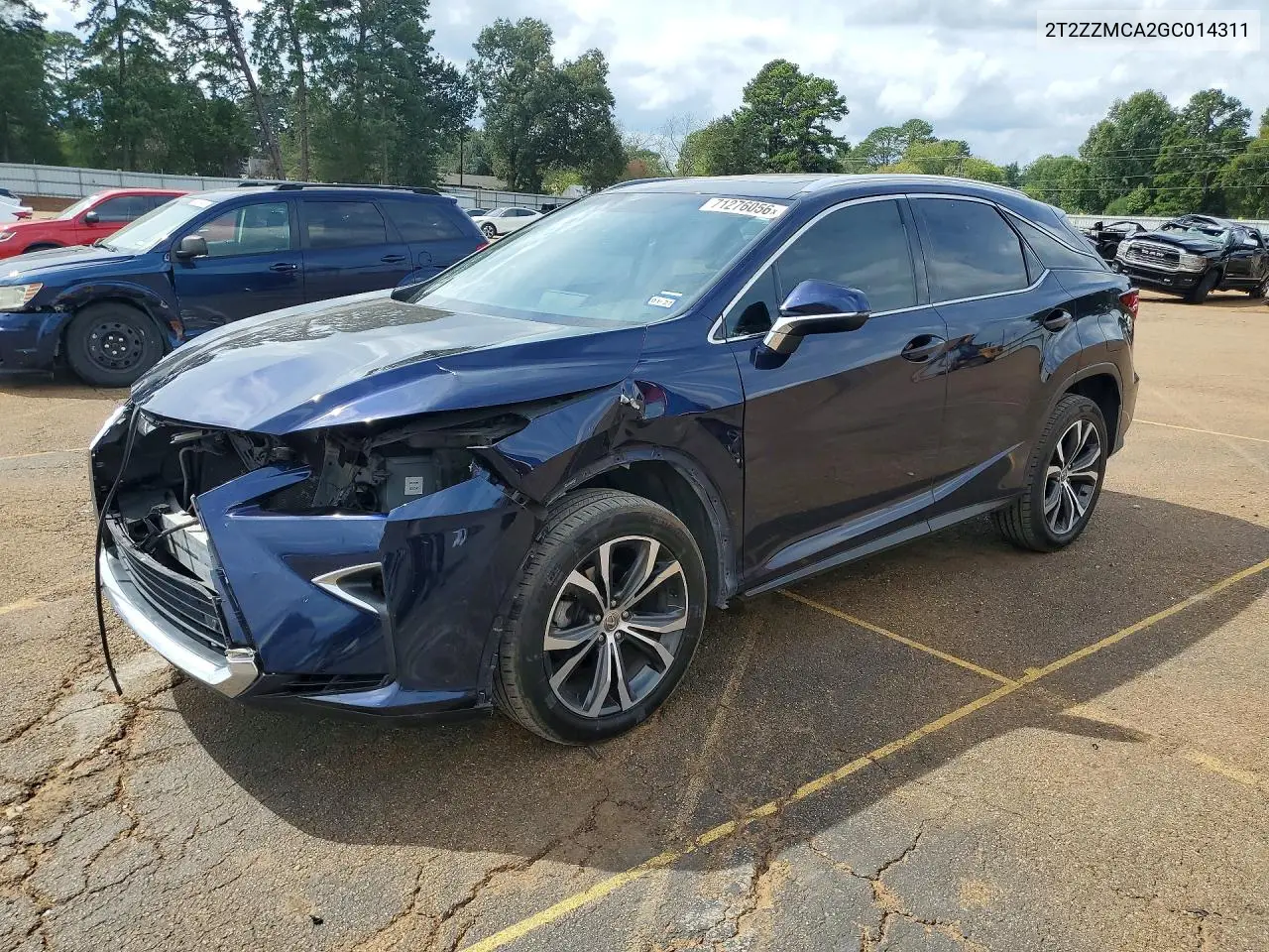 LEXUS RX 2016, VIN 2T2ZZMCA2GC014311