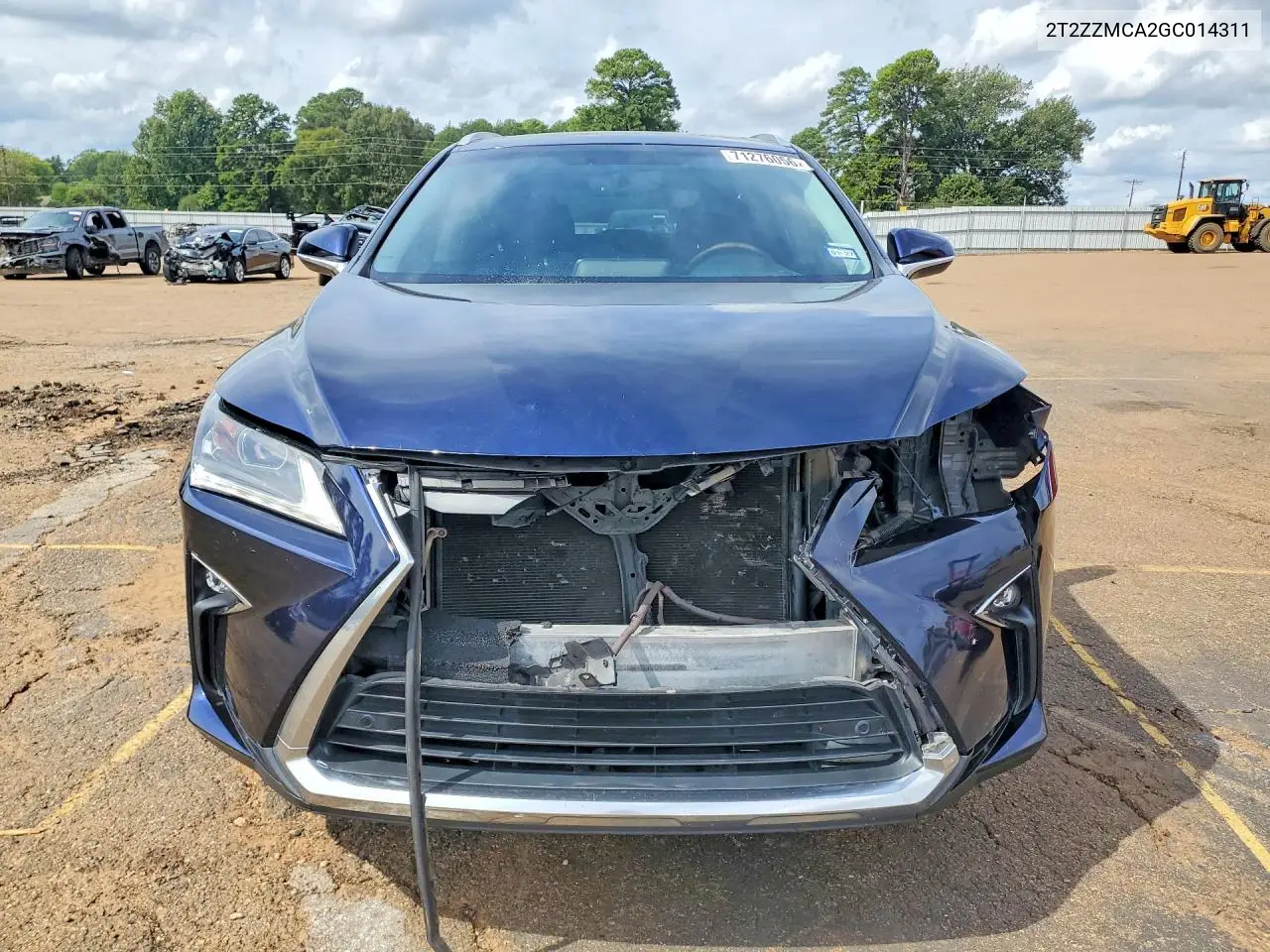 2016 LEXUS RX VIN 2T2ZZMCA2GC014311 — фото 5