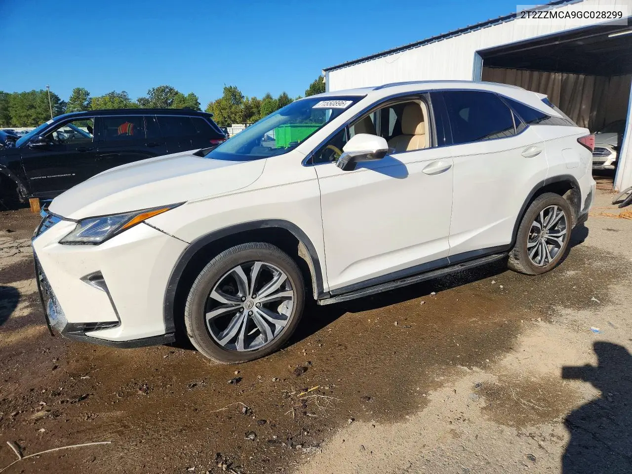 LEXUS RX 2016, VIN 2T2ZZMCA9GC028299