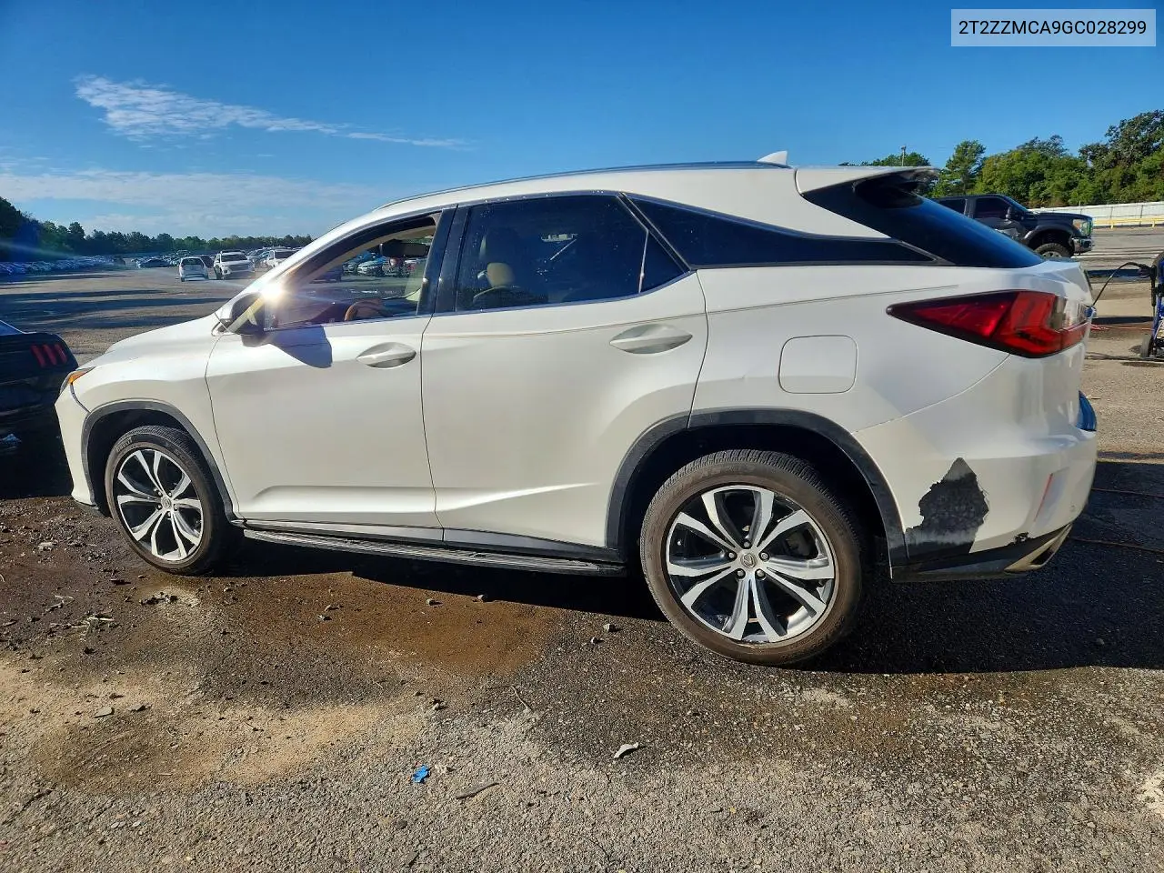 2016 LEXUS RX VIN 2T2ZZMCA9GC028299 — фото 2