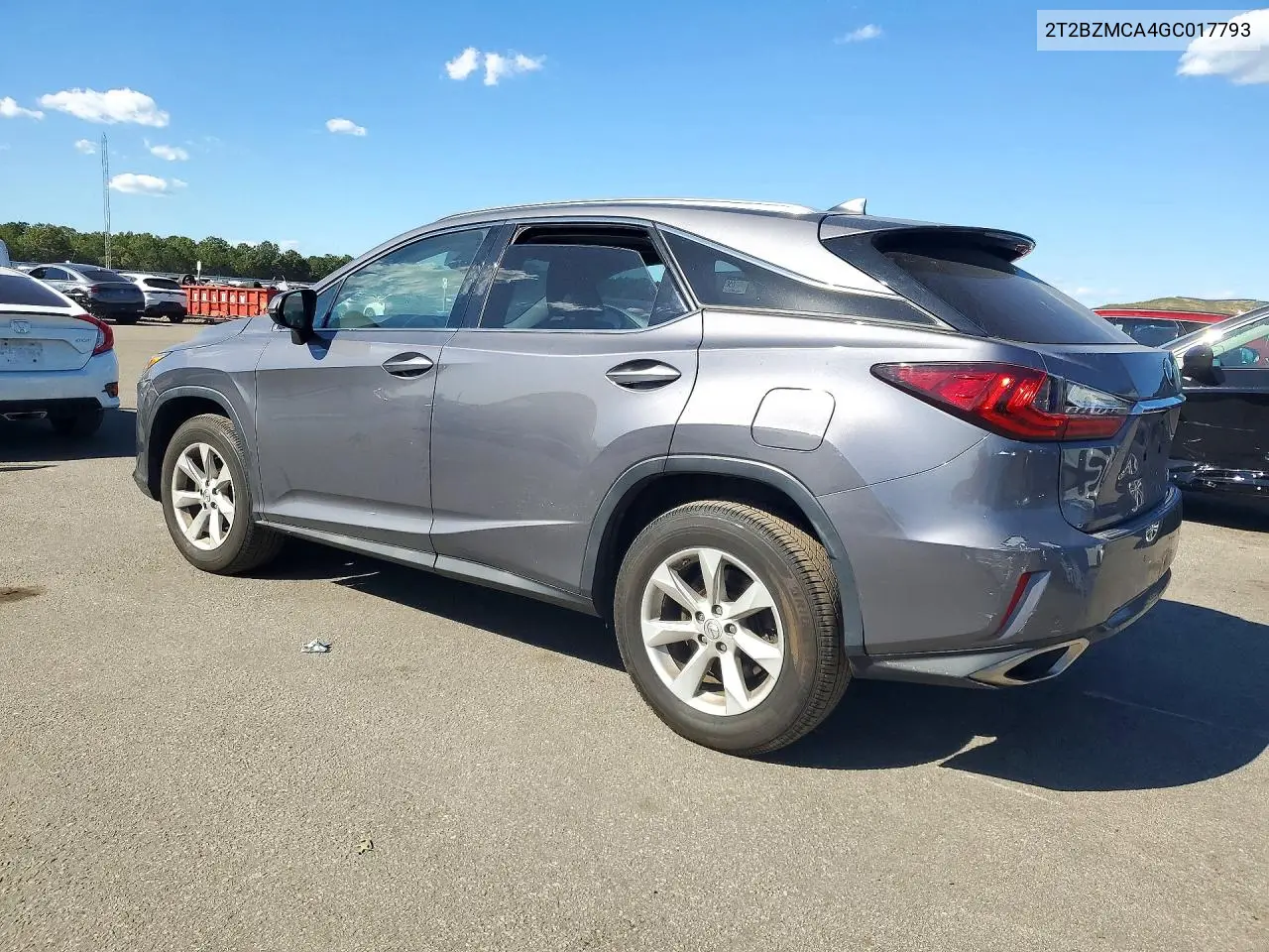 2016 LEXUS RX VIN 2T2BZMCA4GC017793 — фото 2
