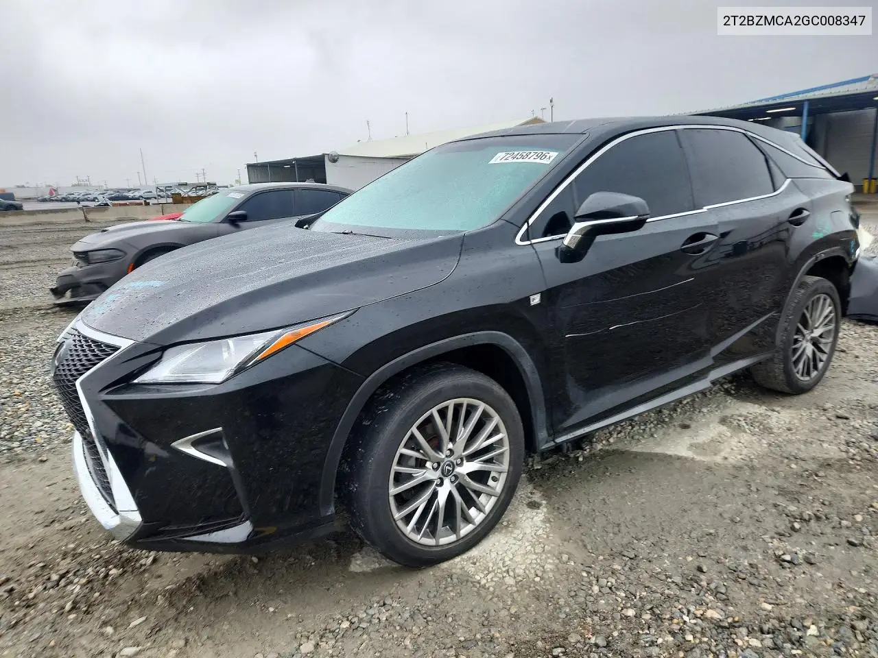 LEXUS RX 2016, VIN 2T2BZMCA2GC008347