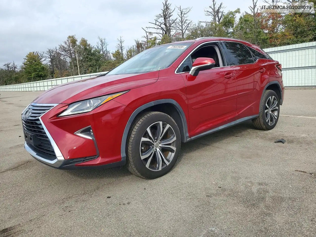 LEXUS RX 2016, VIN JTJBZMCA2G2008039