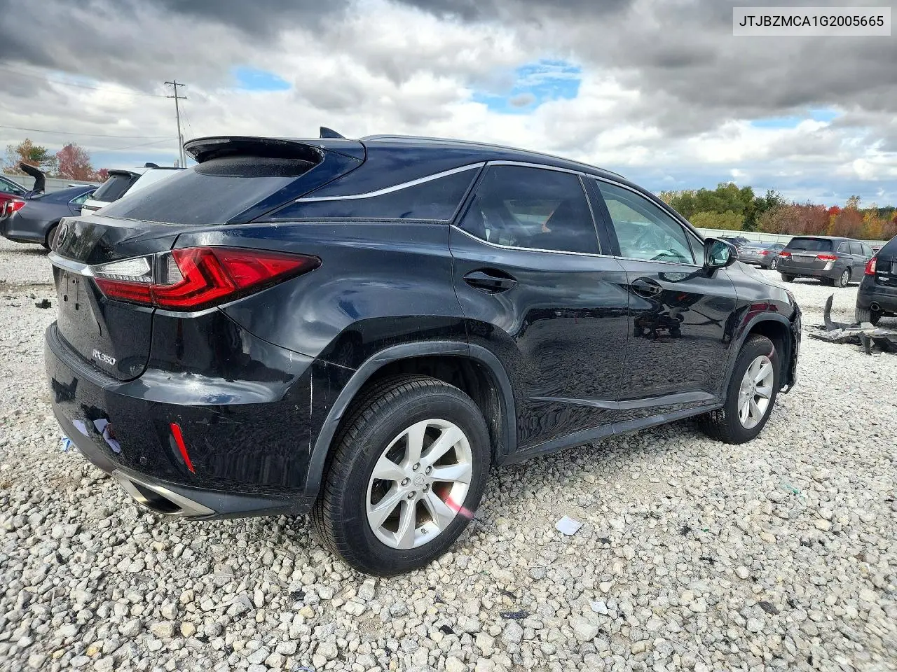 2016 LEXUS RX VIN JTJBZMCA1G2005665 — фото 3