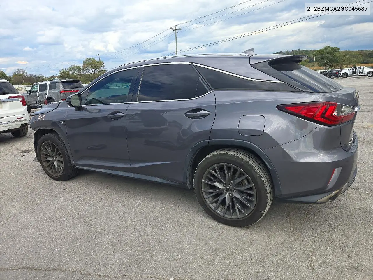 2016 LEXUS RX VIN 2T2BZMCA2GC045687 — фото 2