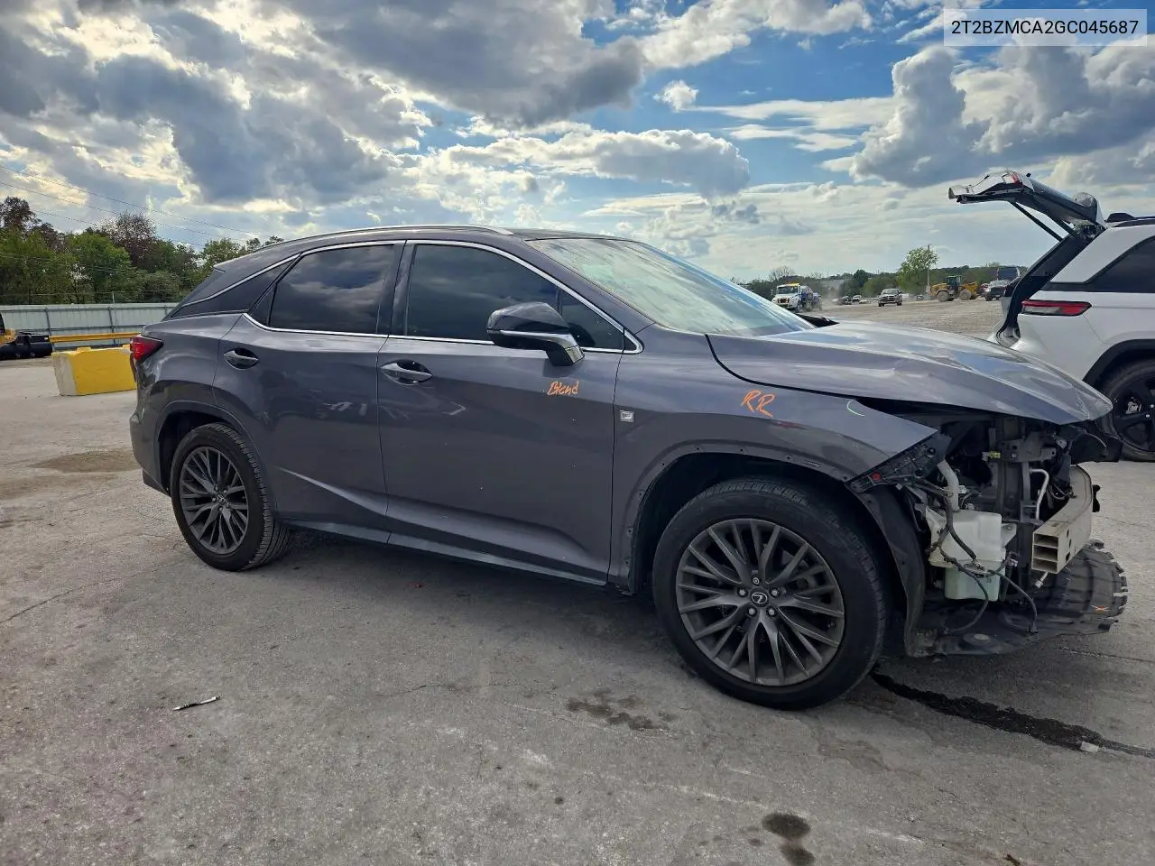 2016 LEXUS RX VIN 2T2BZMCA2GC045687 — фото 4
