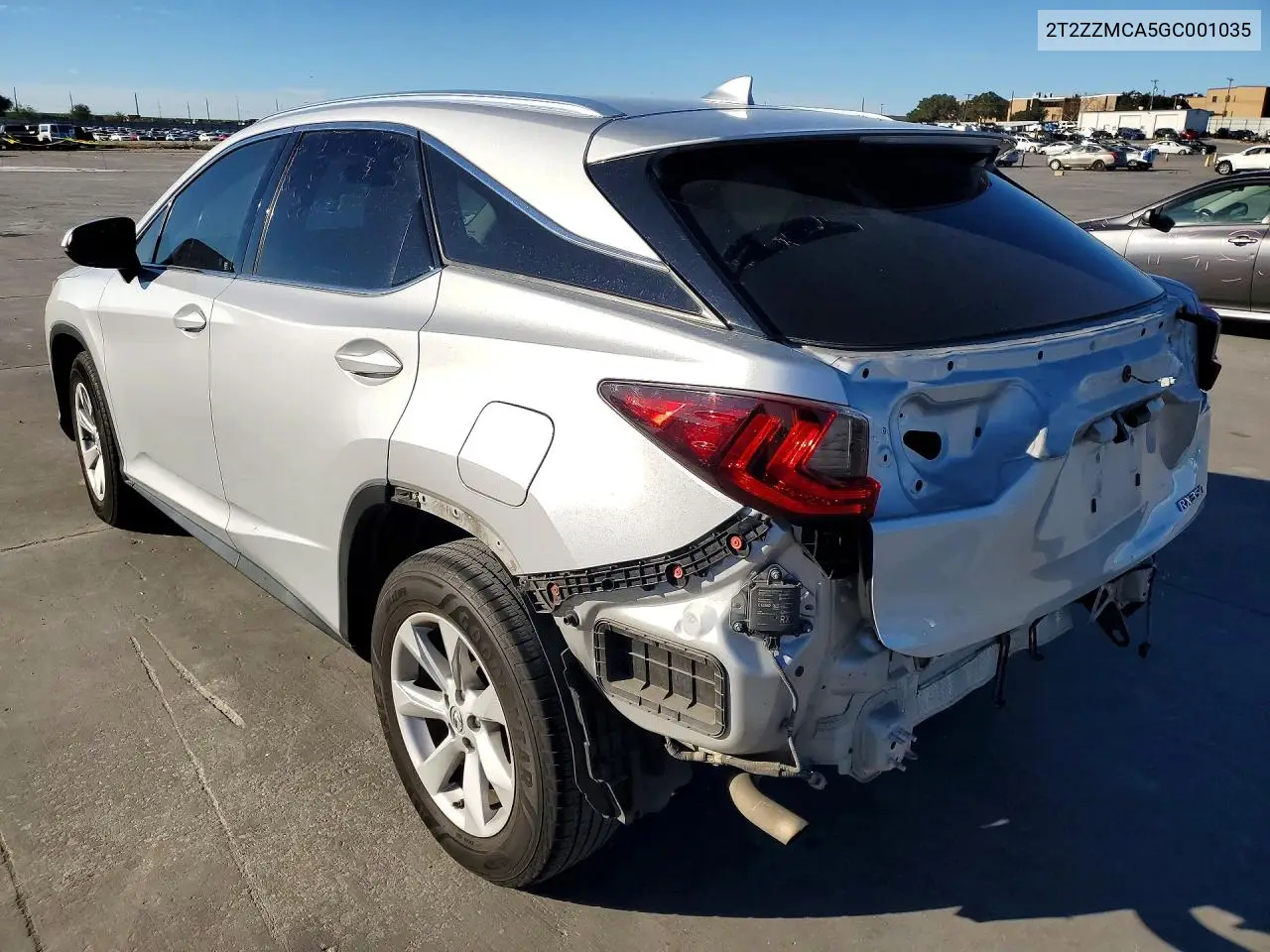2016 LEXUS RX VIN 2T2ZZMCA5GC001035 — фото 2