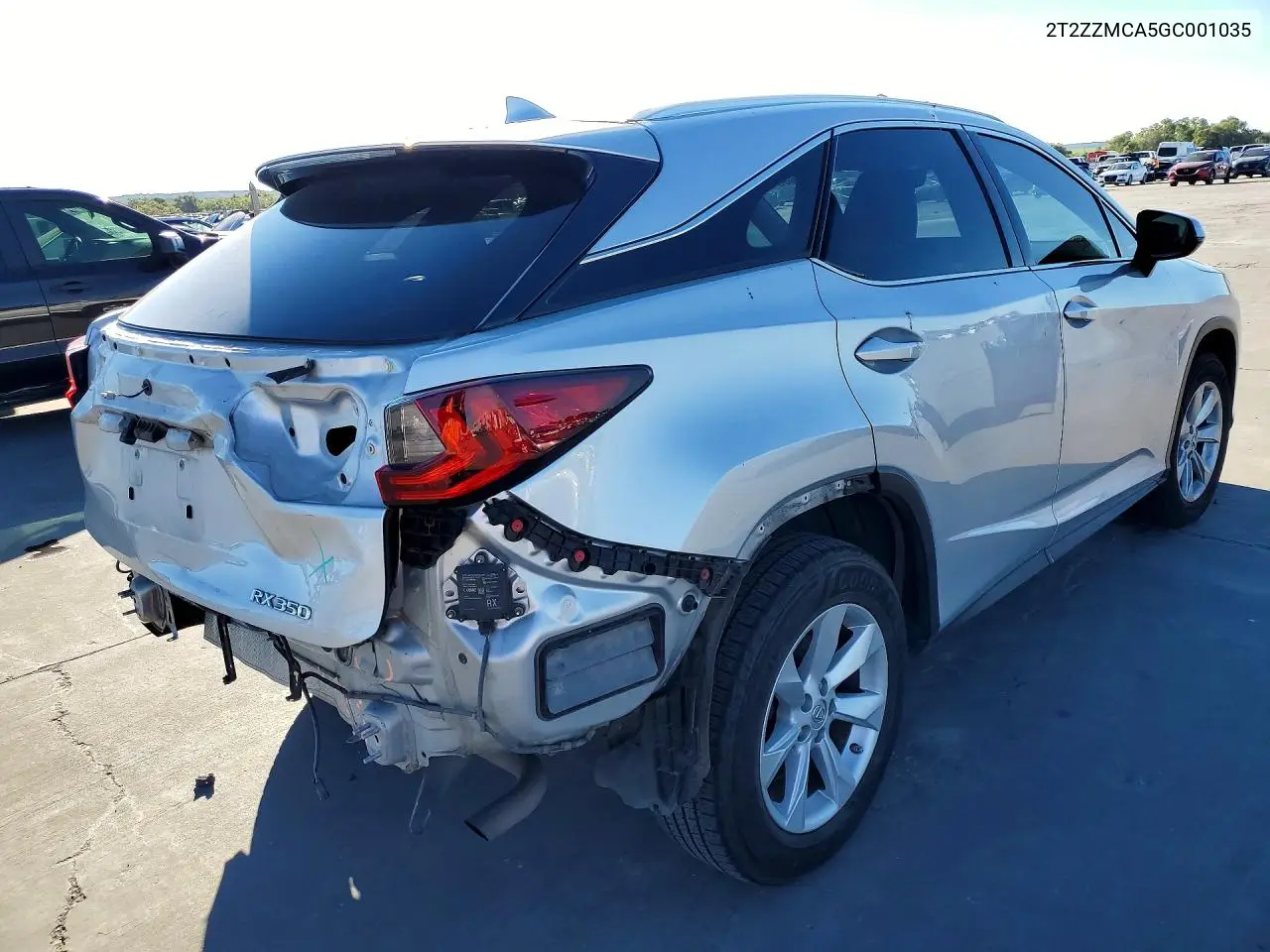 2016 LEXUS RX VIN 2T2ZZMCA5GC001035 — фото 3