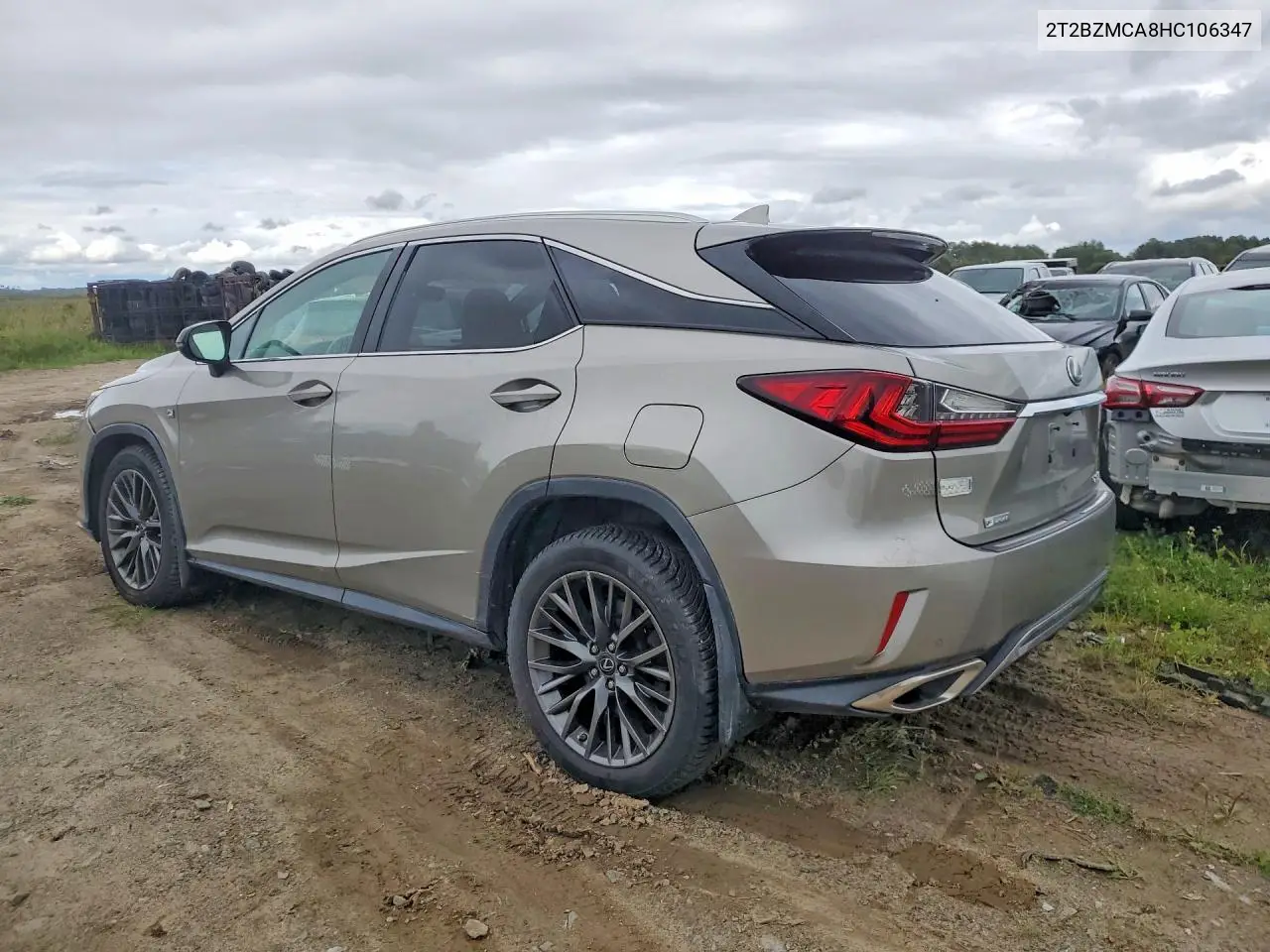 2017 LEXUS RX VIN 2T2BZMCA8HC106347 — фото 2