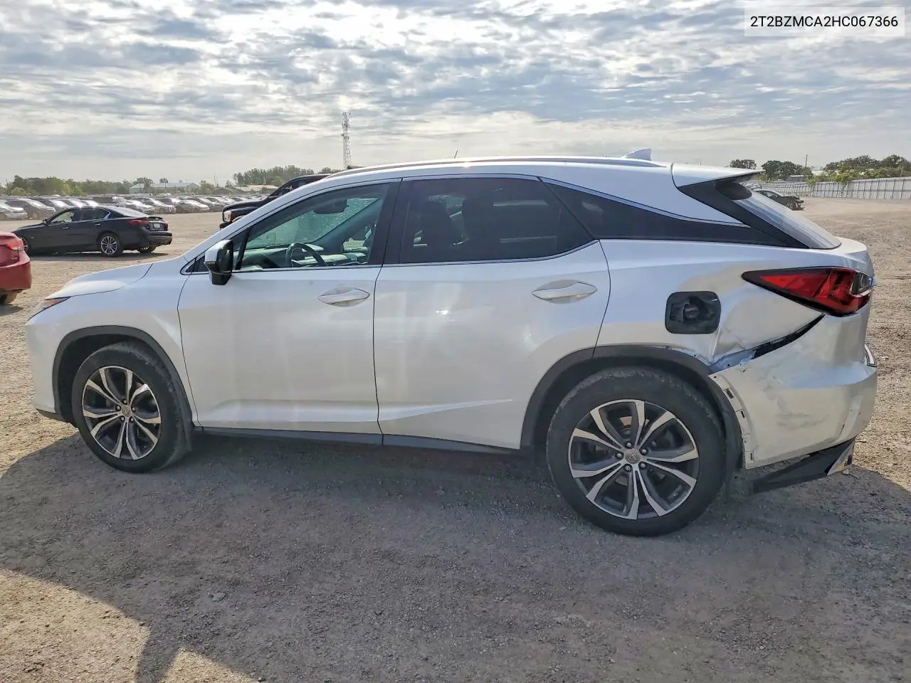 2017 LEXUS RX VIN 2T2BZMCA2HC067366 — фото 2