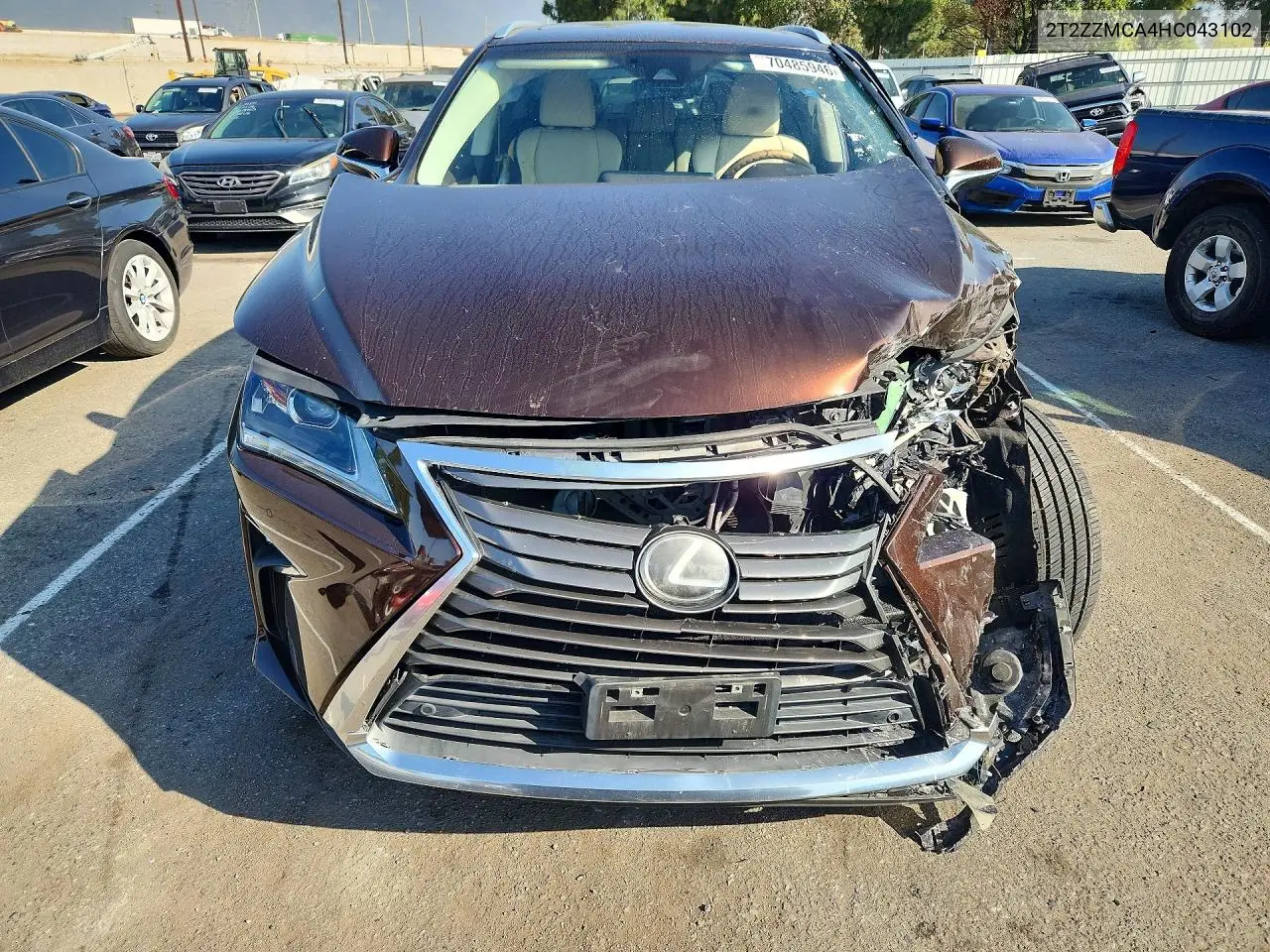 2017 LEXUS RX VIN 2T2ZZMCA4HC043102 — фото 5