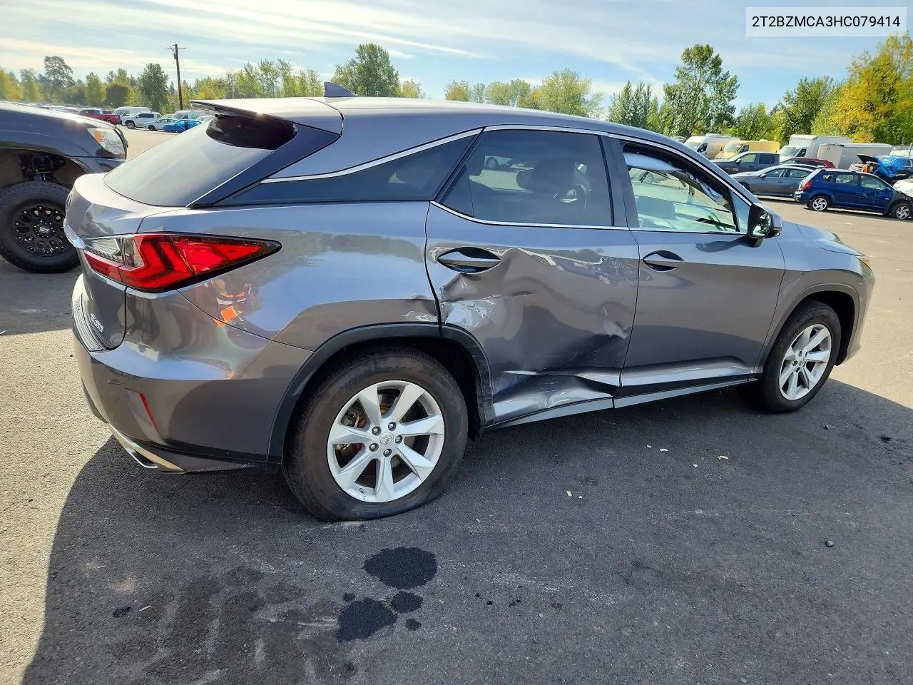 2017 LEXUS RX VIN 2T2BZMCA3HC079414 — фото 3