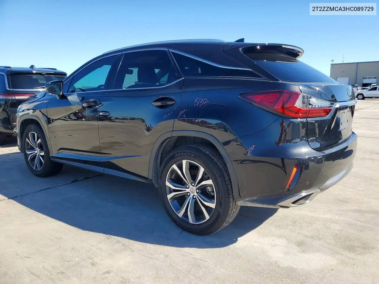 2017 LEXUS RX VIN 2T2ZZMCA3HC089729 — фото 2