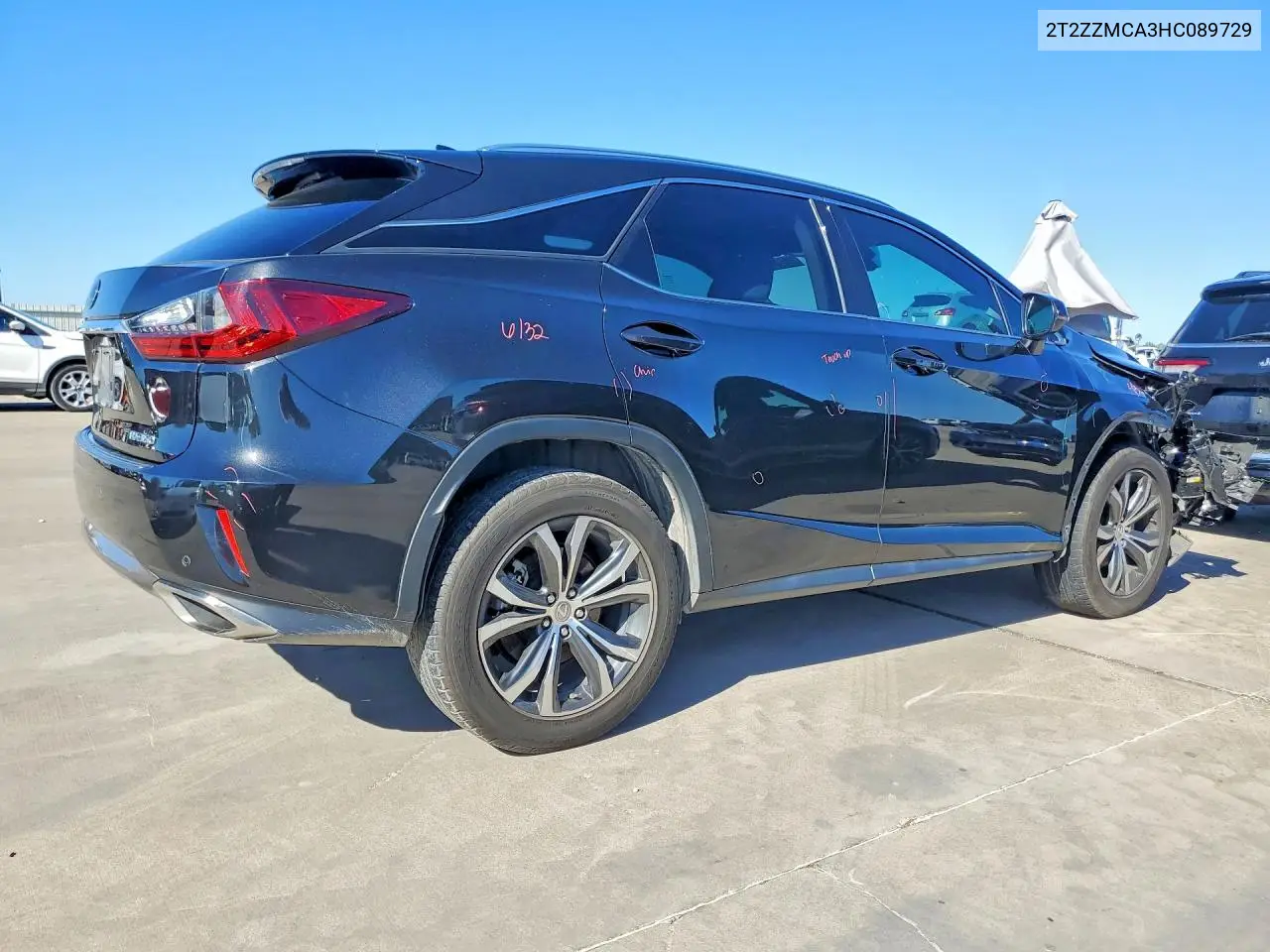 2017 LEXUS RX VIN 2T2ZZMCA3HC089729 — фото 3