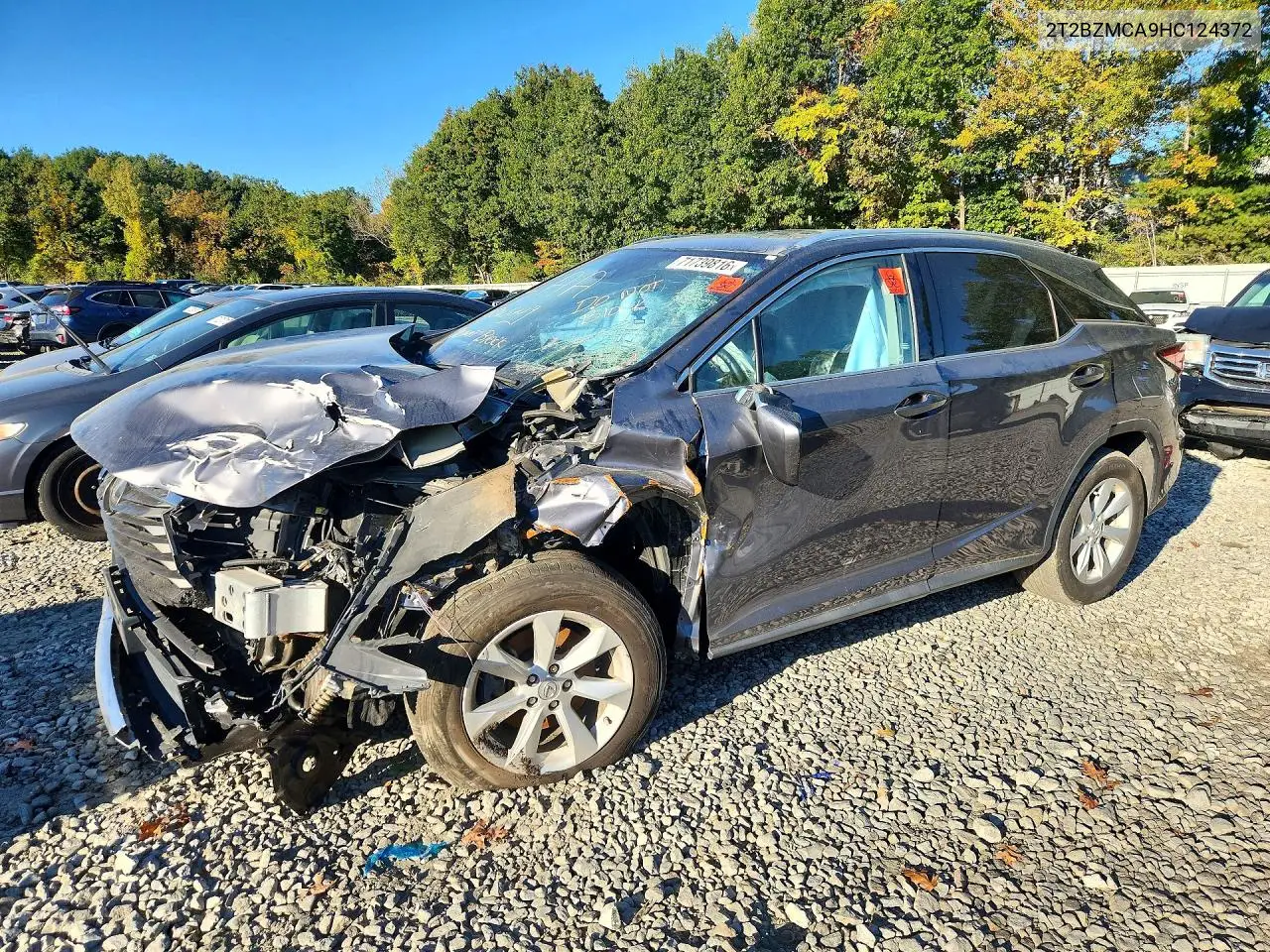 LEXUS RX 2017, VIN 2T2BZMCA9HC124372