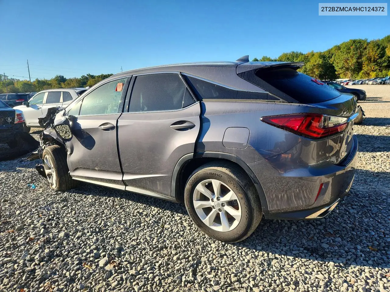 2017 LEXUS RX VIN 2T2BZMCA9HC124372 — фото 2