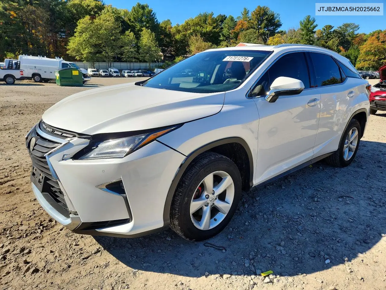 LEXUS RX 2017, VIN JTJBZMCA5H2025662