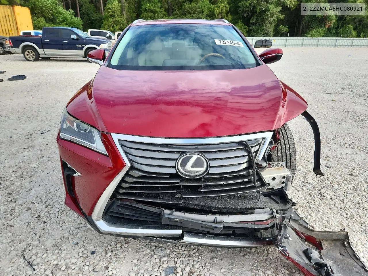 2017 LEXUS RX VIN 2T2ZZMCA5HC080921 — фото 5