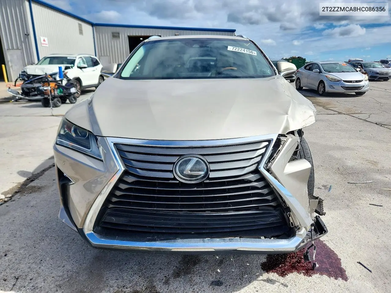 2017 LEXUS RX VIN 2T2ZZMCA8HC086356 — фото 5