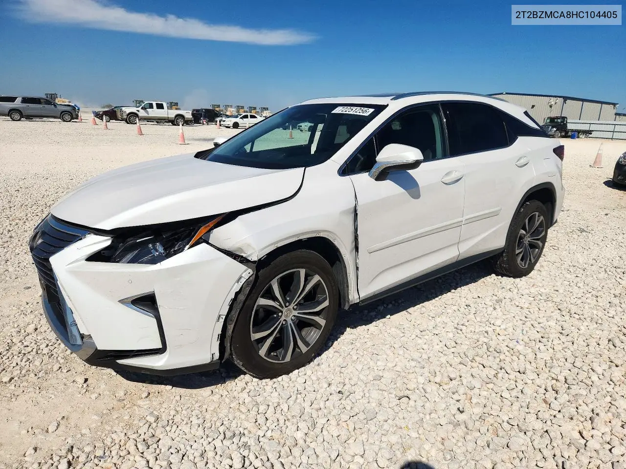LEXUS RX 2017, VIN 2T2BZMCA8HC104405