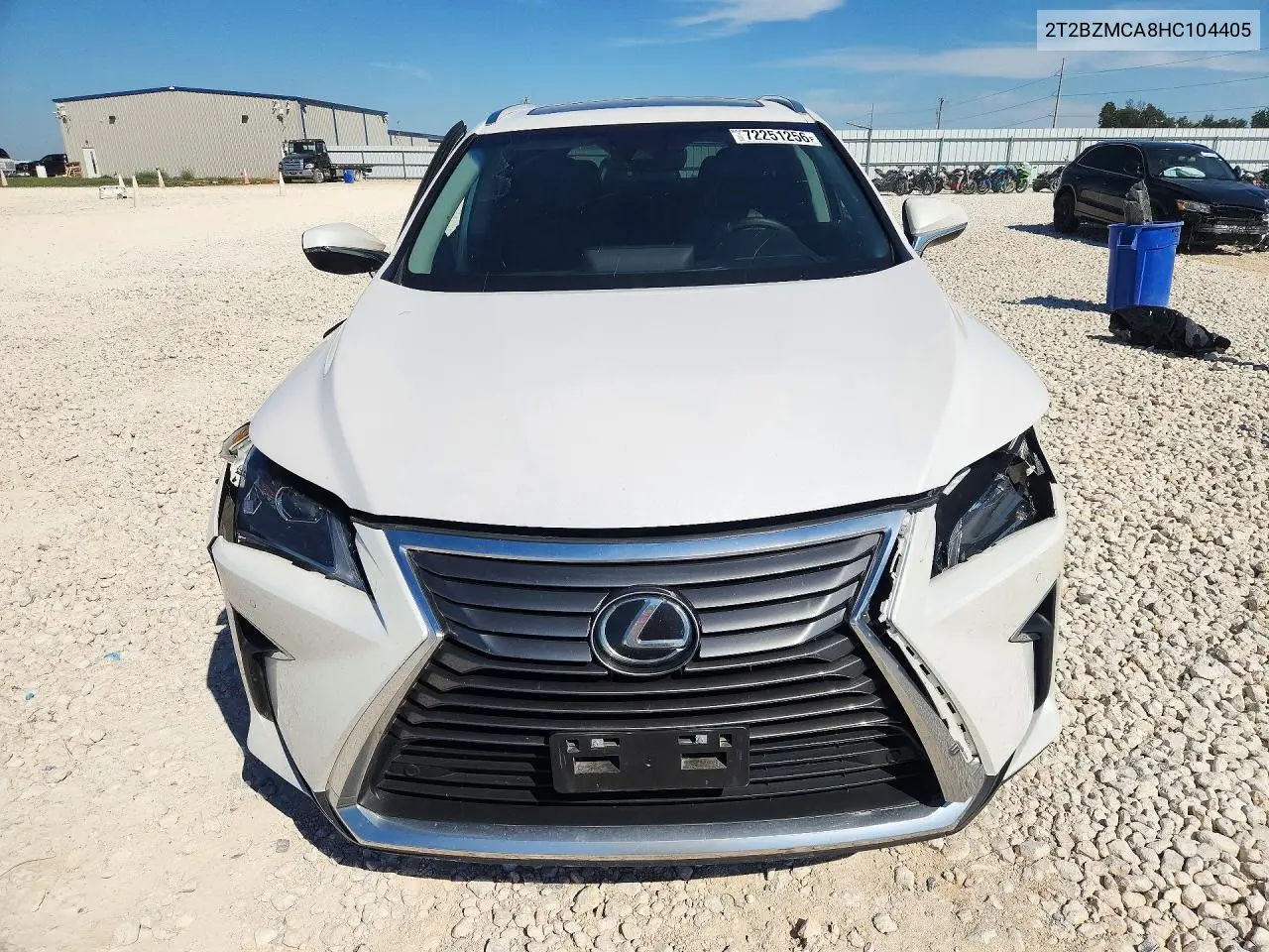 2017 LEXUS RX VIN 2T2BZMCA8HC104405 — фото 5