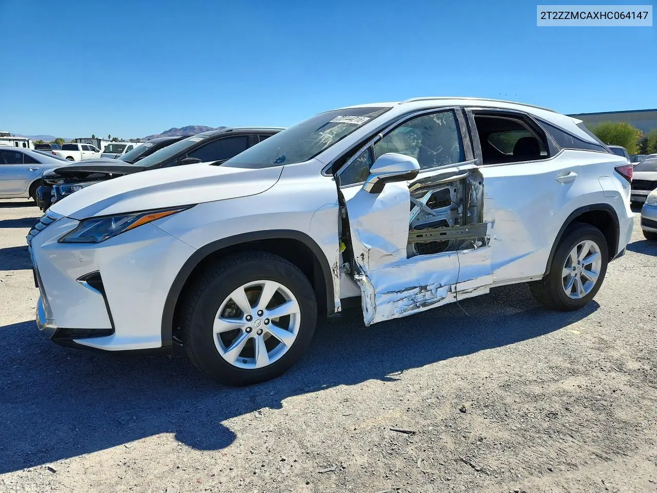 LEXUS RX 2017, VIN 2T2ZZMCAXHC064147