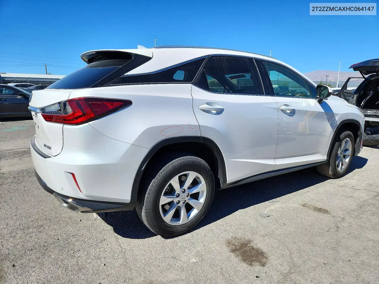 2017 LEXUS RX VIN 2T2ZZMCAXHC064147 — фото 3