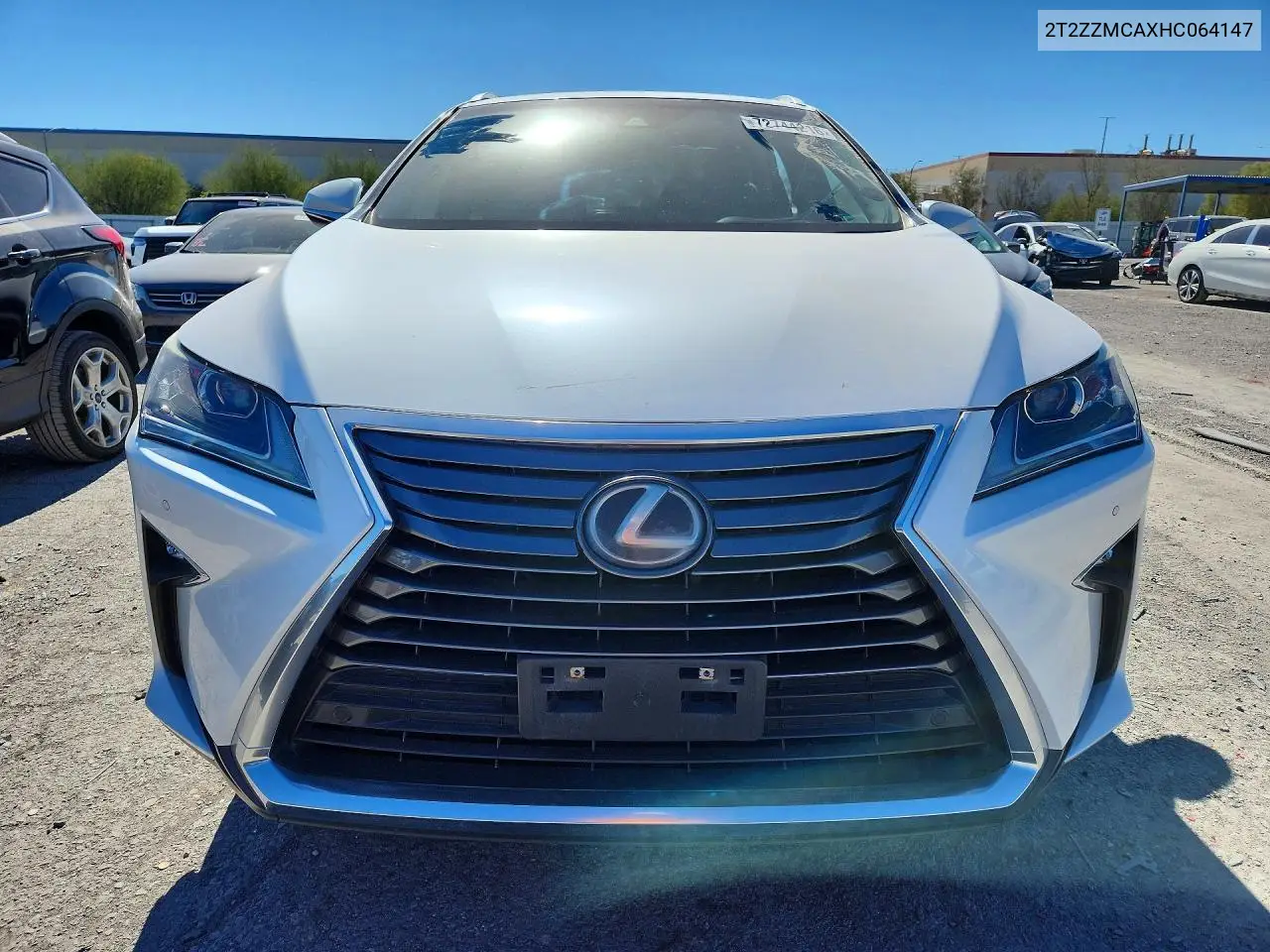 2017 LEXUS RX VIN 2T2ZZMCAXHC064147 — фото 5